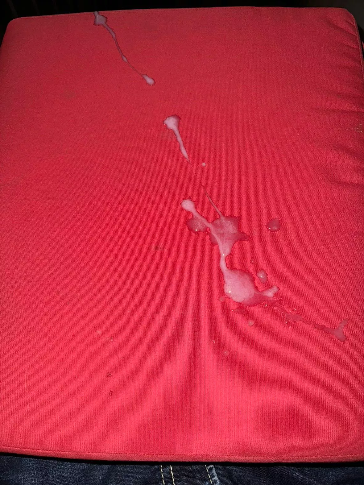 Public cum on bar stool! 💦