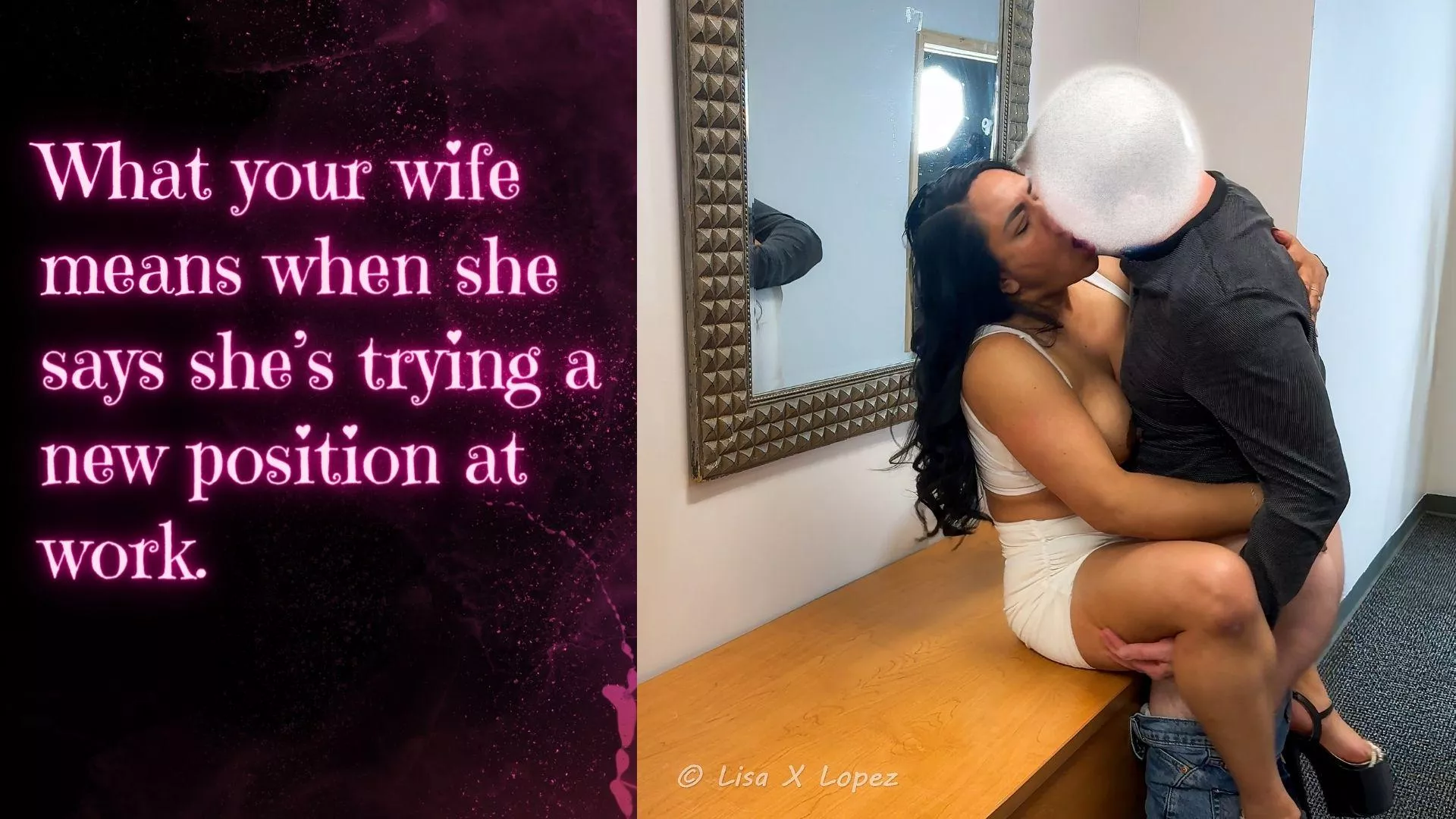 Recently, your wife was offered a new position at work. She said it came with a bump in pay, but the work would be longer, harder, and more exhausting.