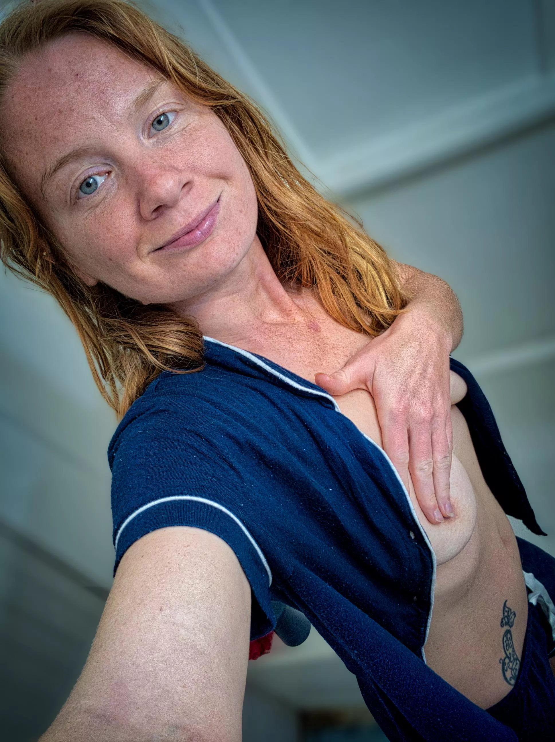 Redhead reverie: lost in a daydream