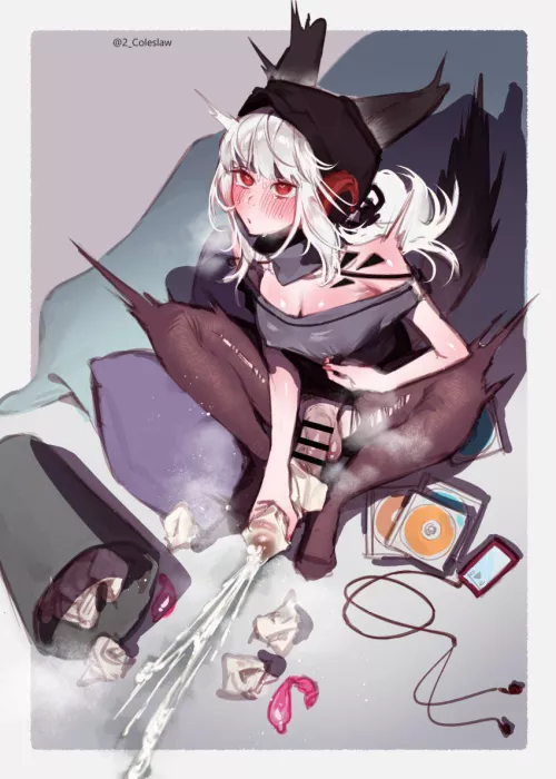 She can’t stop cuming