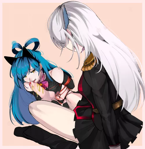 Some great lesbian bdsm action :) [chained soldier]