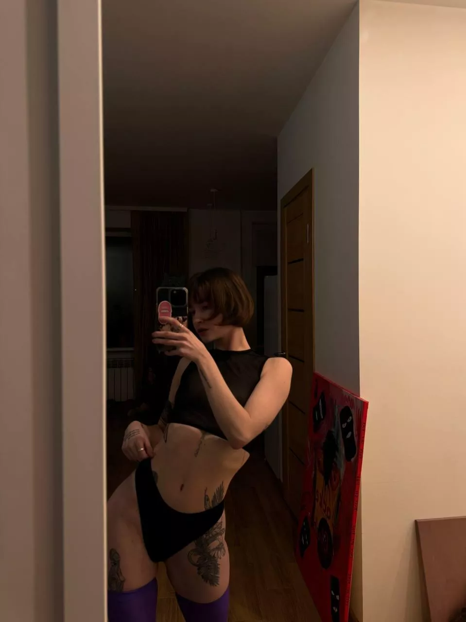 The black top should appeal to you