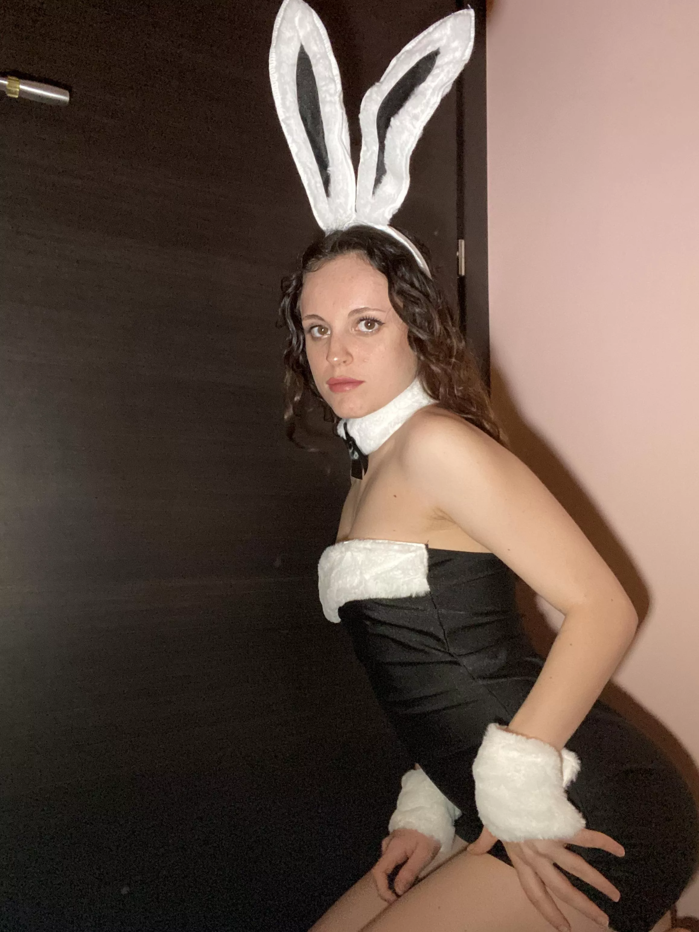 This petite bunny is ready to play with you 