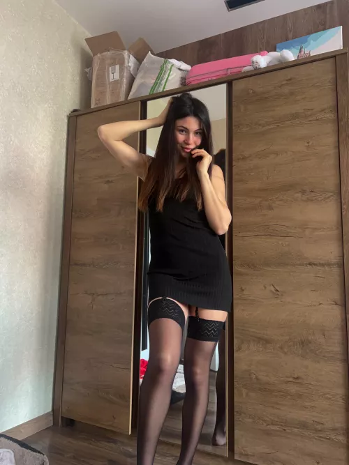 what are you gonna do when I bend over in this dress?