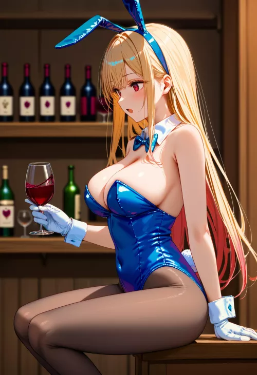 Wine Bunny Girl 