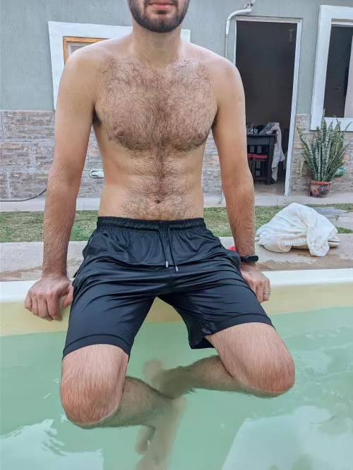 Would you be willing to get into a pool with a hairy person like me? WOOF