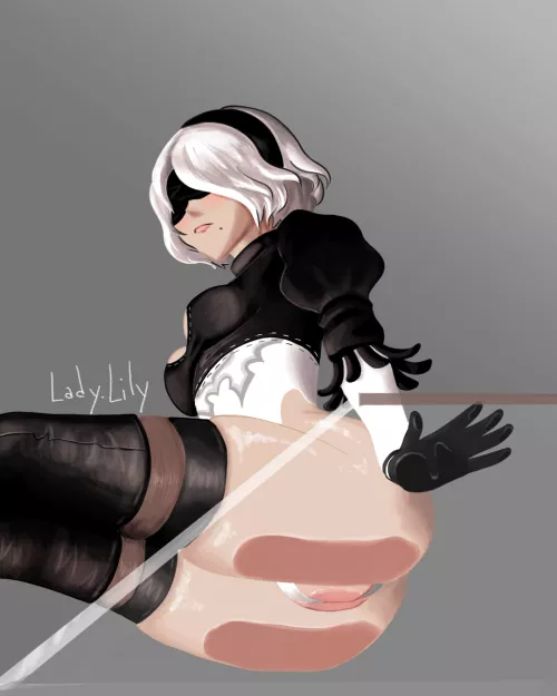 2B on glass (Lady.Lily)