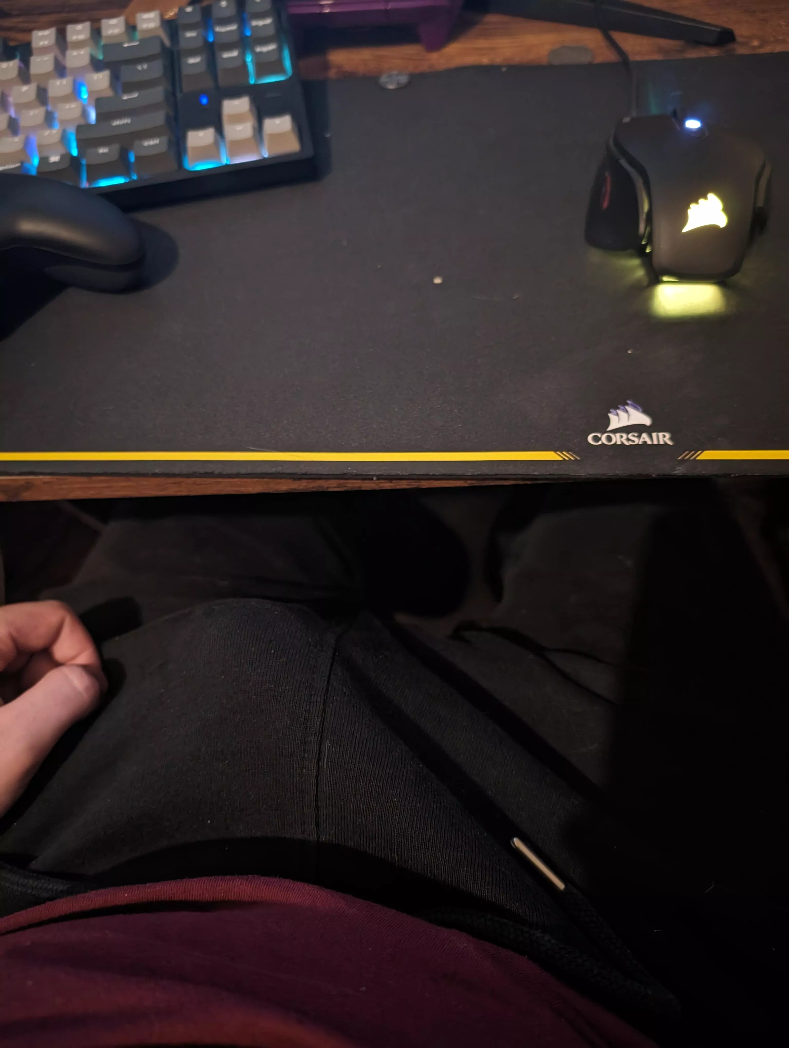 Anyone wanna help me out under the desk? ;)