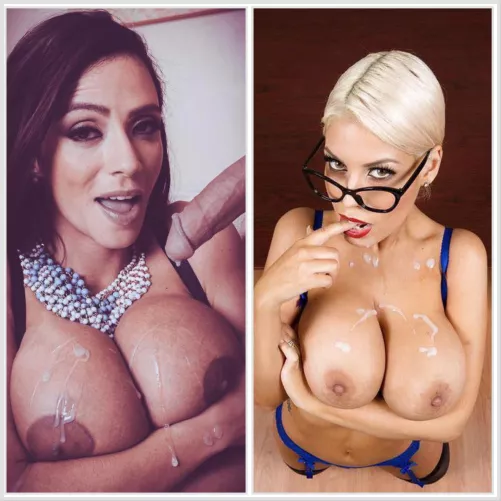 Ariella ferra vs Bridgette B: if they offered you a tit fuck who do you accept?