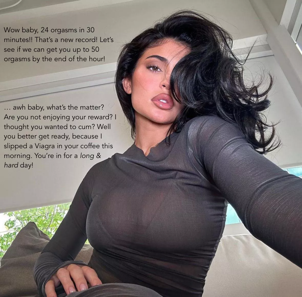 Awh baby, what’s the matter? Are you not enjoying your reward?