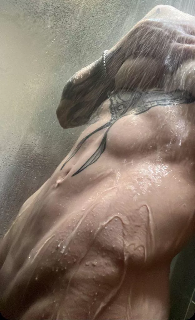 cleaning my cum gutters 