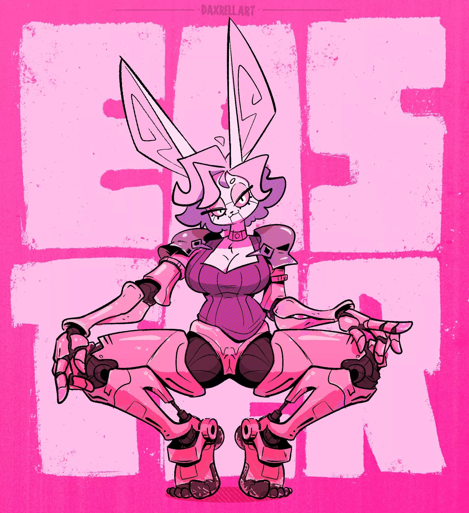 Easter cyperpunk bun ( Art by me )