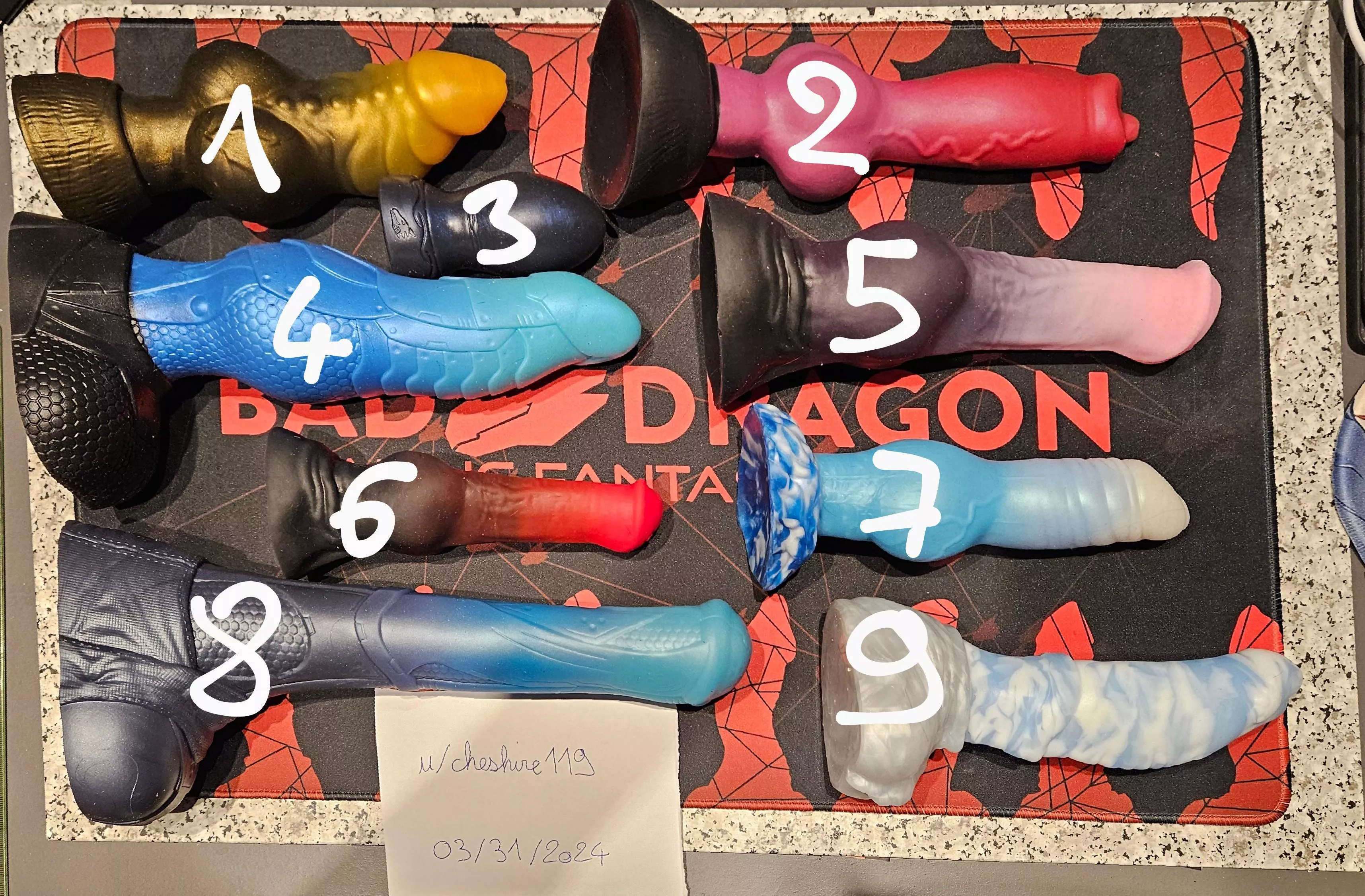 [EU] Selling 9 Bad Dragon's dildos 