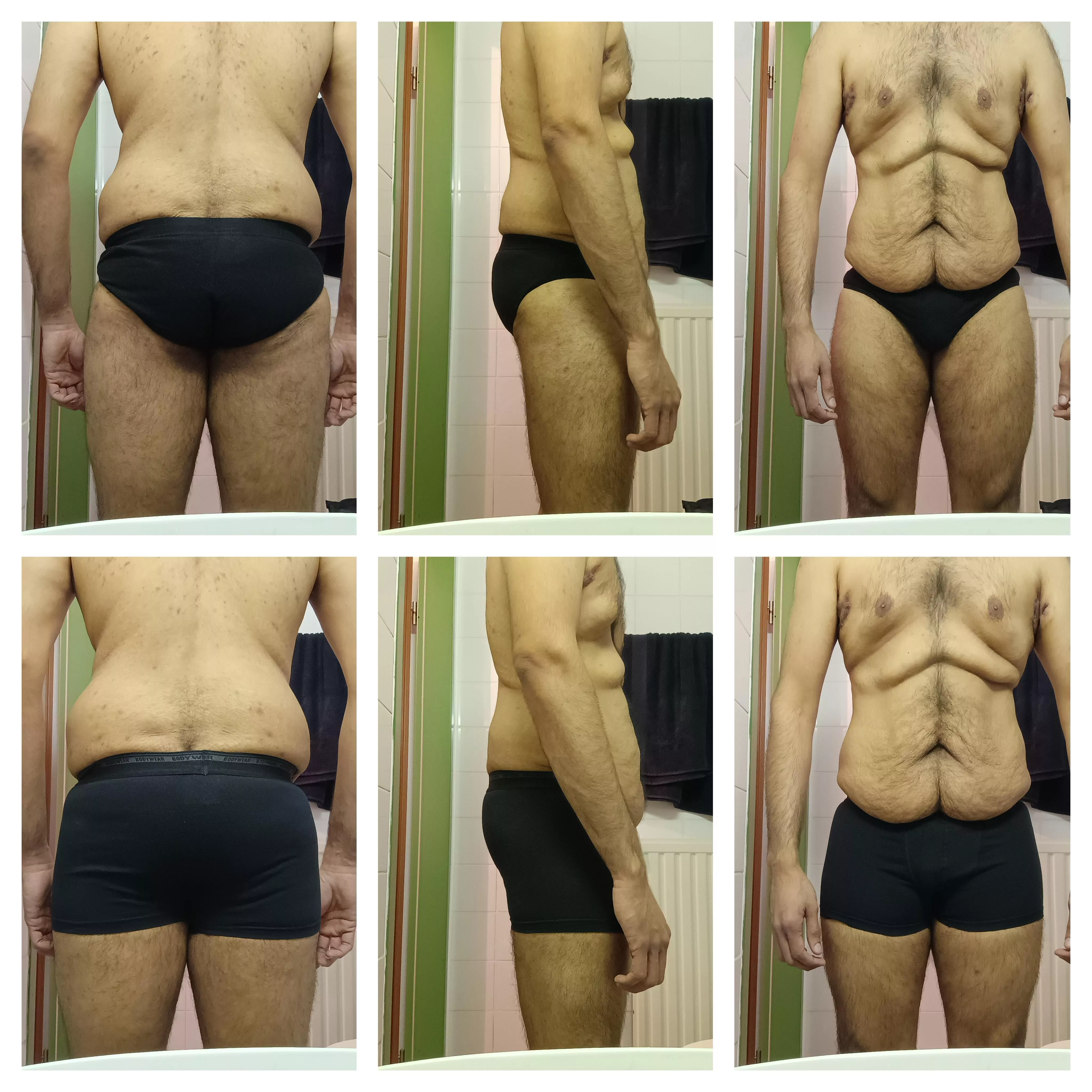 For the last time: briefs (top) or trunks (bottom), which suit me better? 