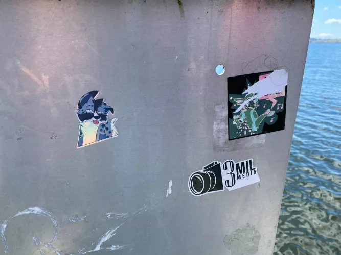 Found some stickers at the beach! My parents didn’t understand why I was so exited lol