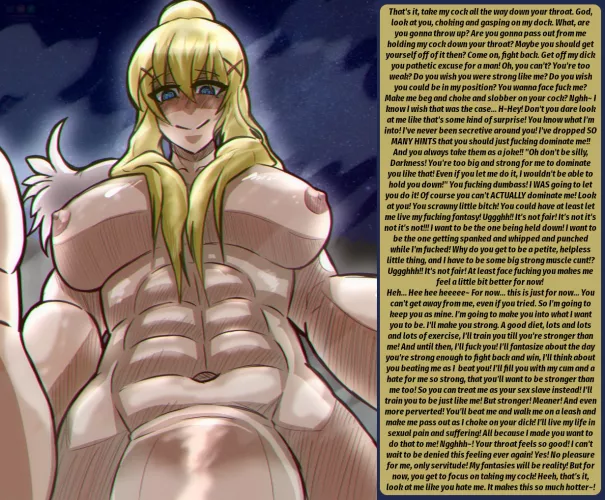 Futadom Darkness [Futadom] [Non-con] [Hate fucking?] [Muscle girl] [POV] Artist: miradroses (Reuploaded post Imgure purge)