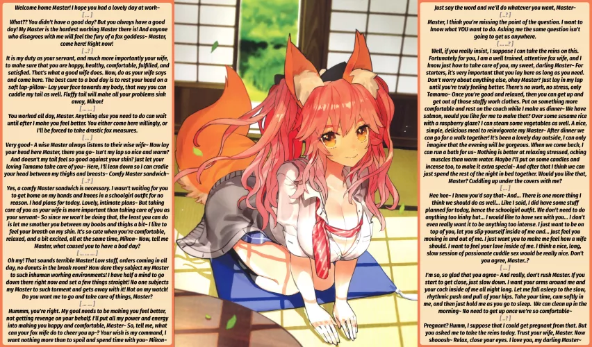 Good Wife, Wise Fox [FGO] [Tamamo-no-Mae] [Wife] [Wholesome] Artist: Wada Arco