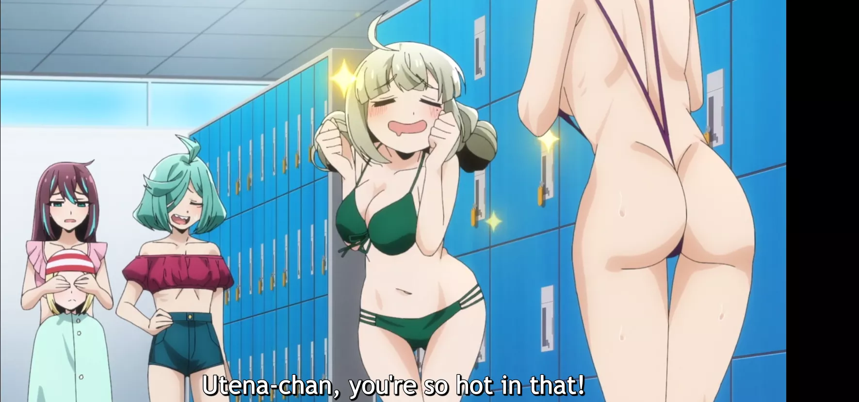 [Gushing Over Magical Girls] - Utena tries on a new Swimsuit