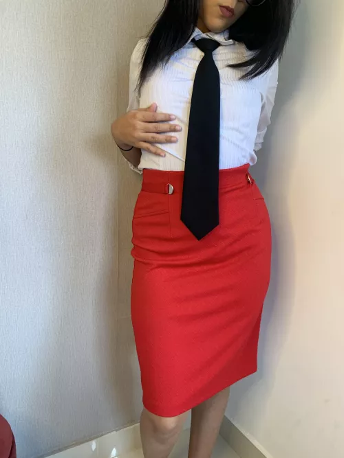 Hope my boss likes this skirt