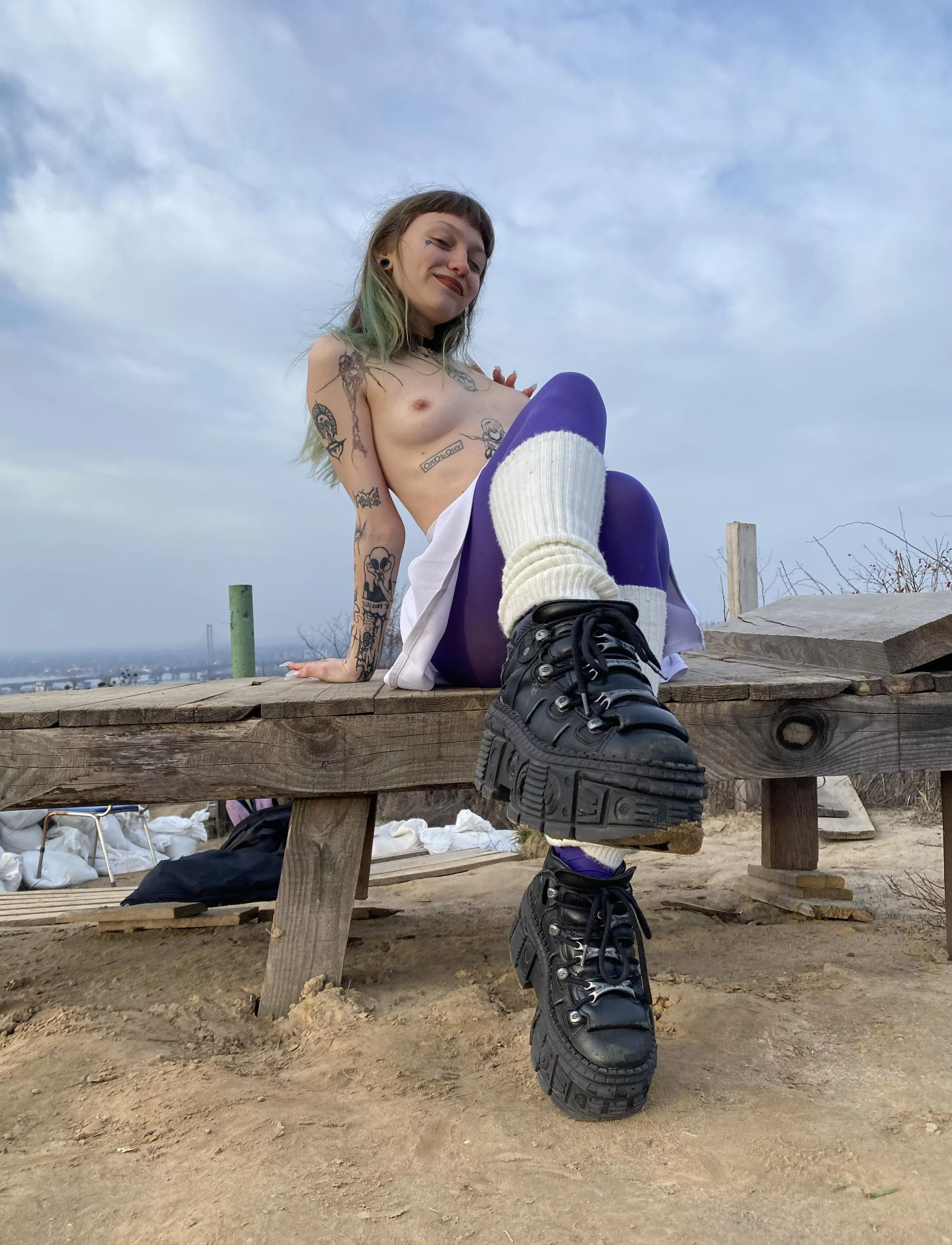 I love boots with big soles