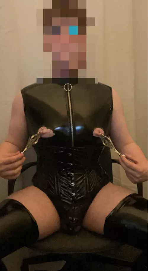 I wish I had to wear PVC 24/7, it makes my cage so tight!