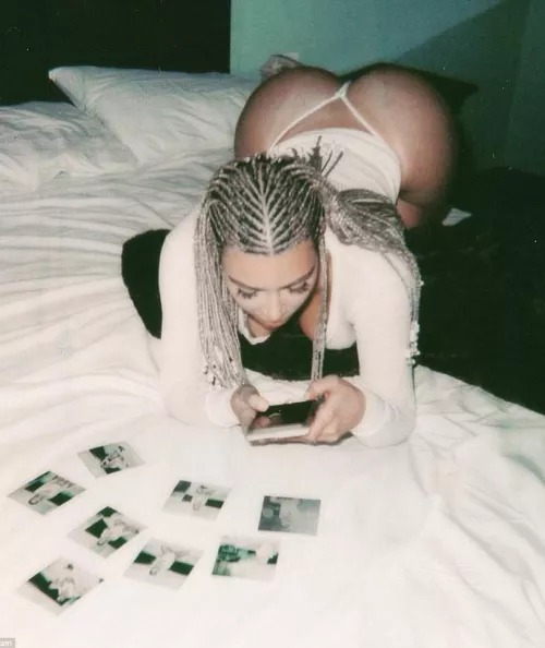 Imagine you see Kim in bed like this