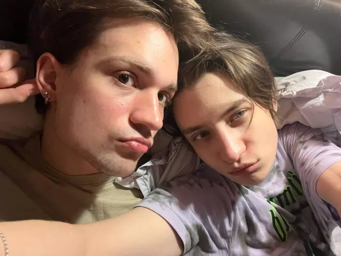 Just laying with my bf, do u like us?