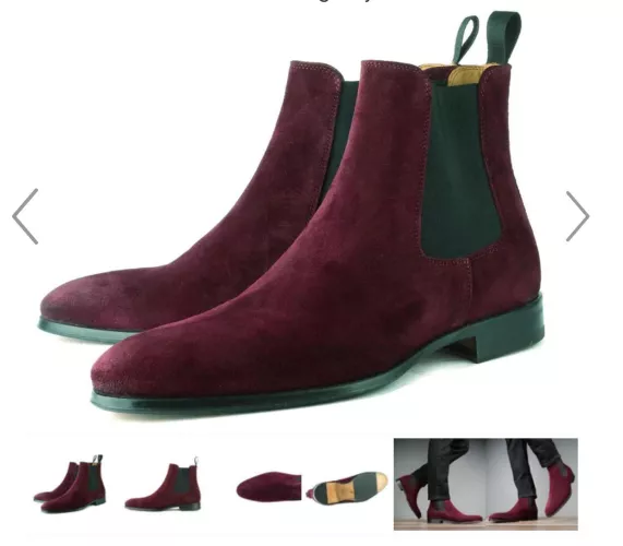 Looking for a good quality burgundy suede boot like this. I’m a 13-14 though. Any tip?