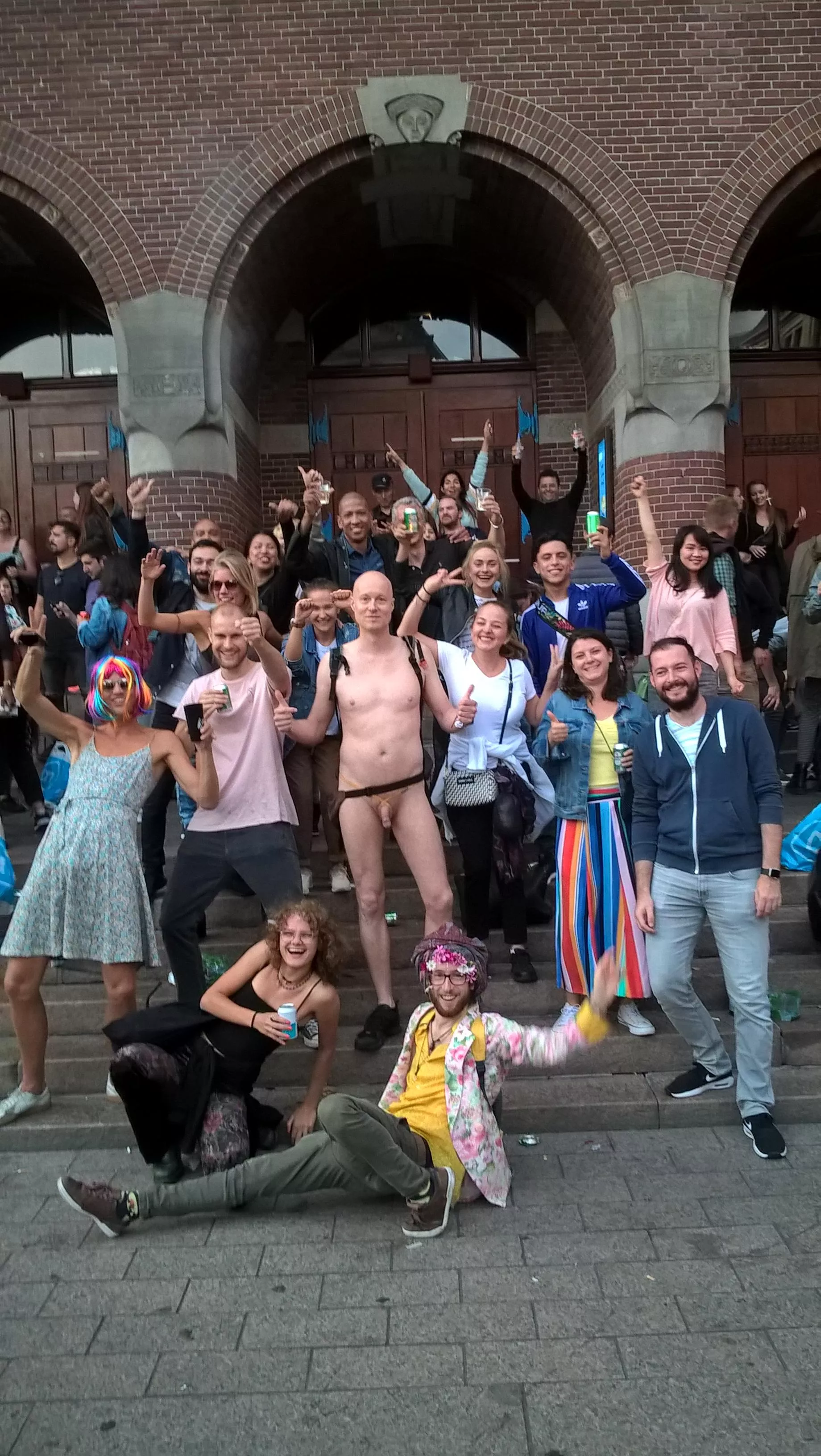 My best nudist picture ever! Feeling accepted at Pride Amsterdam!