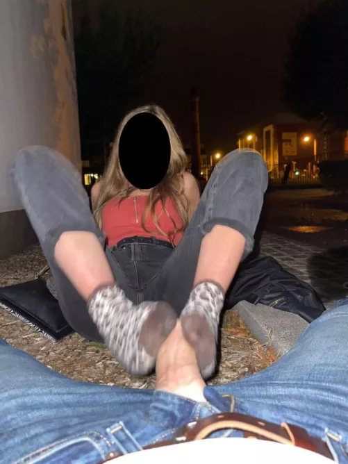 Public Park Footjob 
