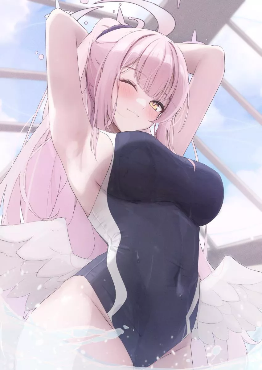 Sexy and cute angel waifu