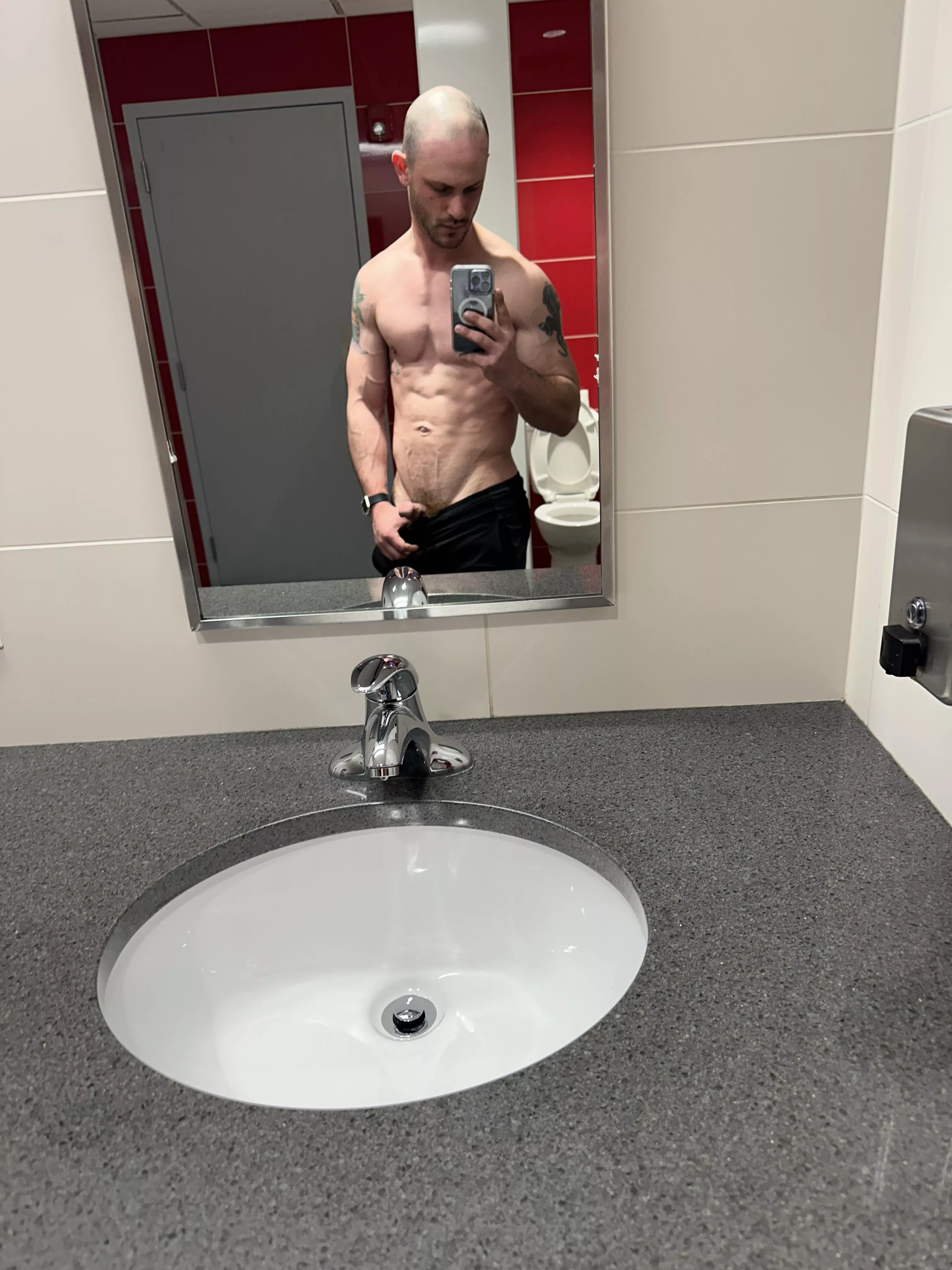 Showing off my little guy before I lift 