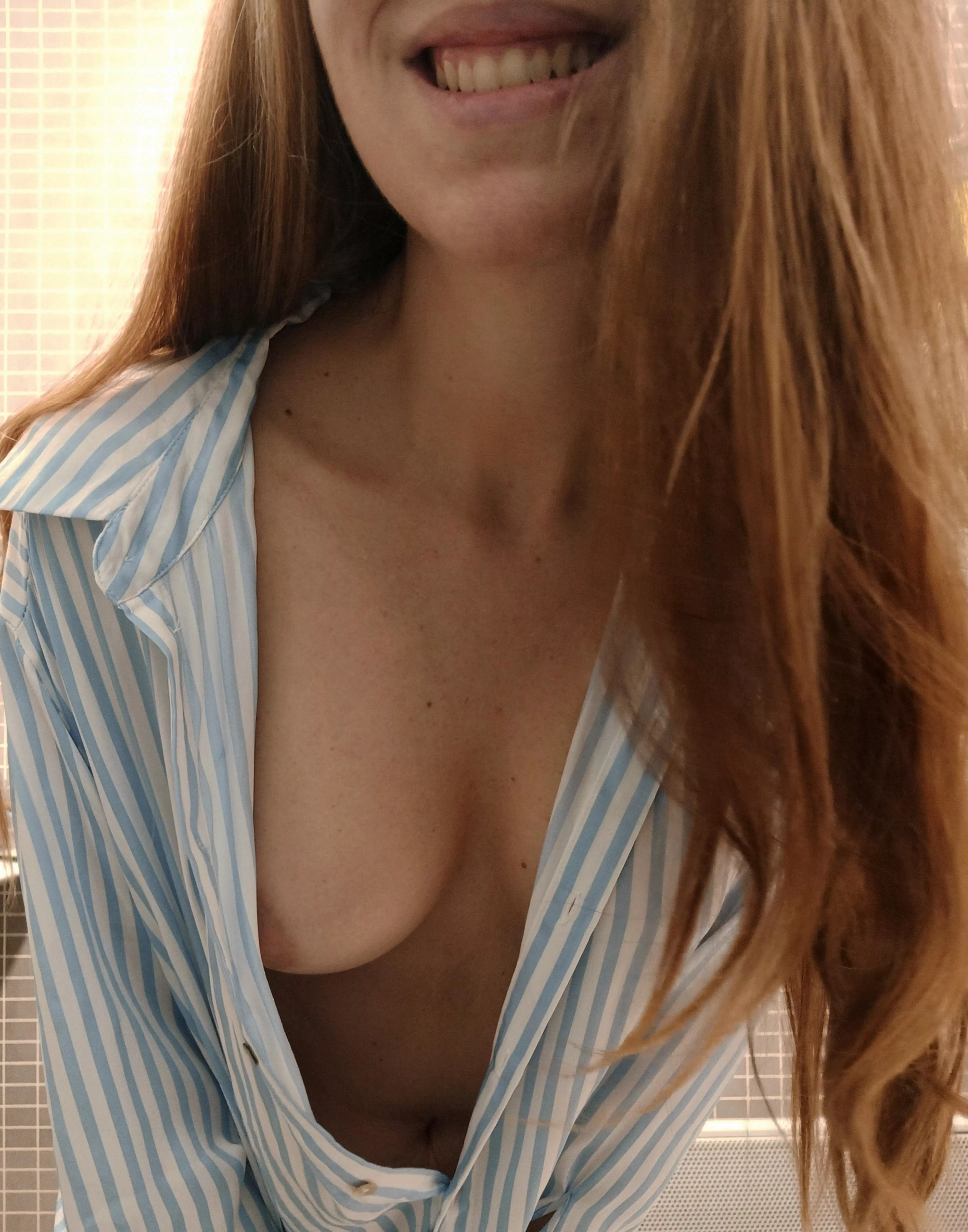 Smile, hair or nipslip?