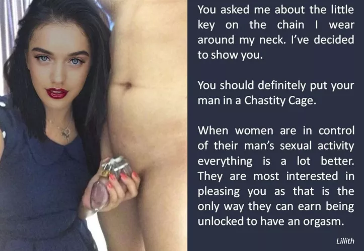 Telling my girlfriend about male chastity