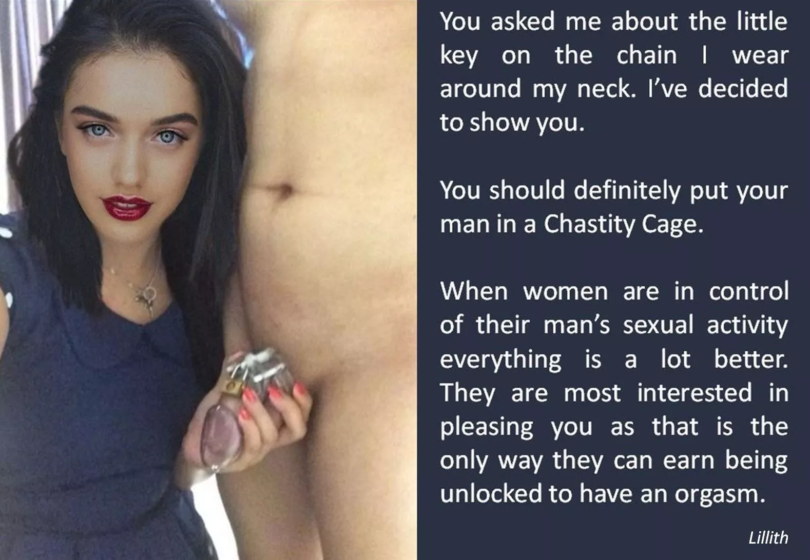 Telling my girlfriend about male chastity