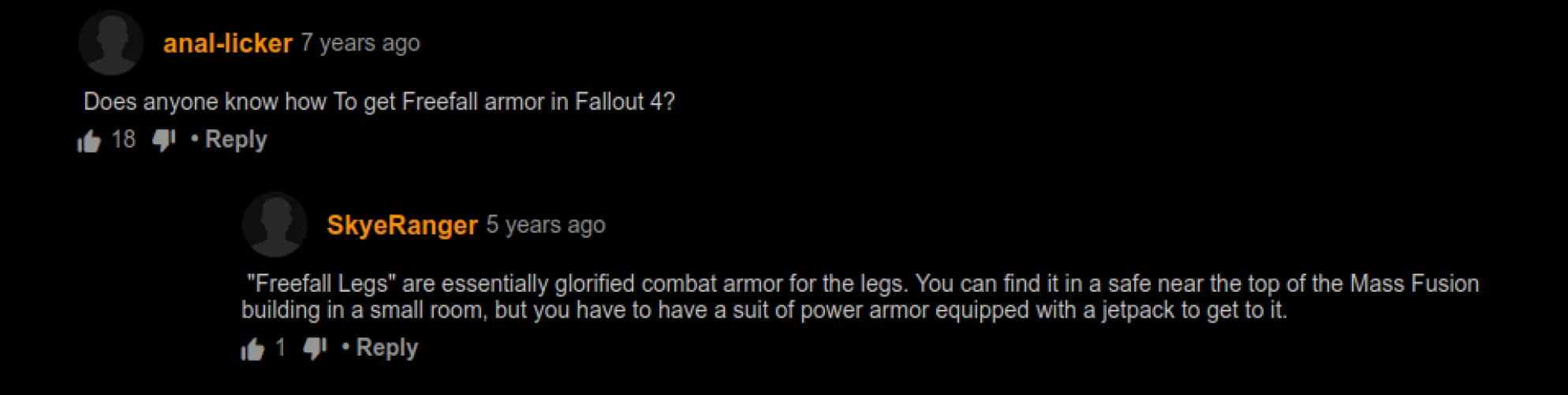 those are some hot lesbians... but how do you get freefall armor in fallout 4?