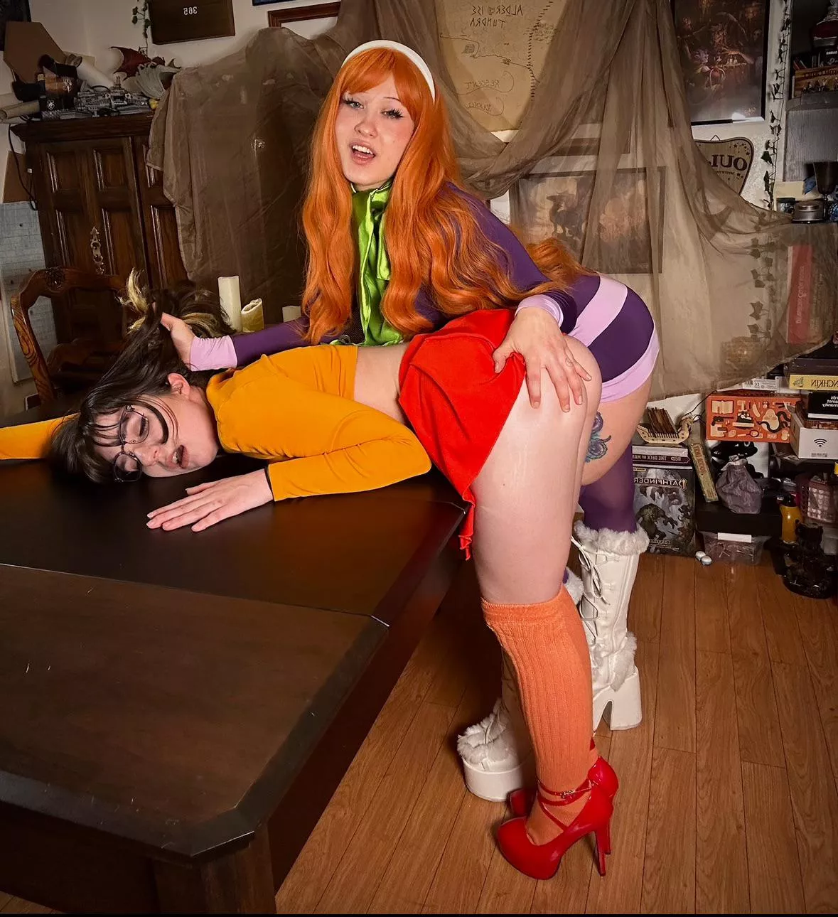 Velma and Daphne having fun [ Self (V) & Fayedawnx (D) ]