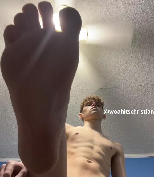 wanna lick my feet? 