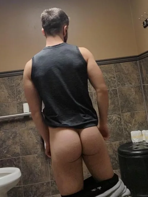 would you top me in the gym bathroom?