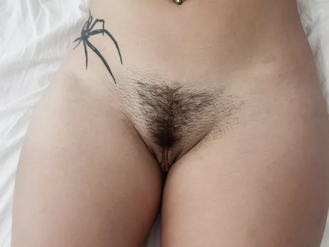 A lot hair near the clitoris