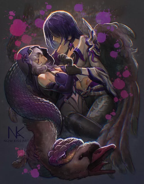 Acheron x Black Swan [Honkai Star Rail]