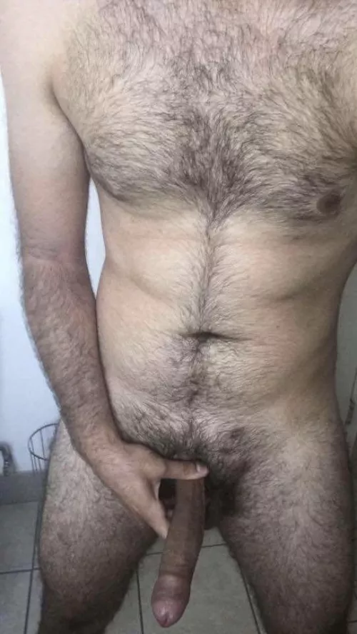 Chest hair and long uncut cock, anyone?