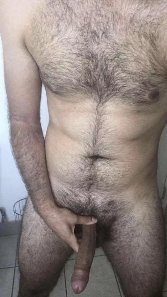 Chest hair and long uncut cock, anyone?