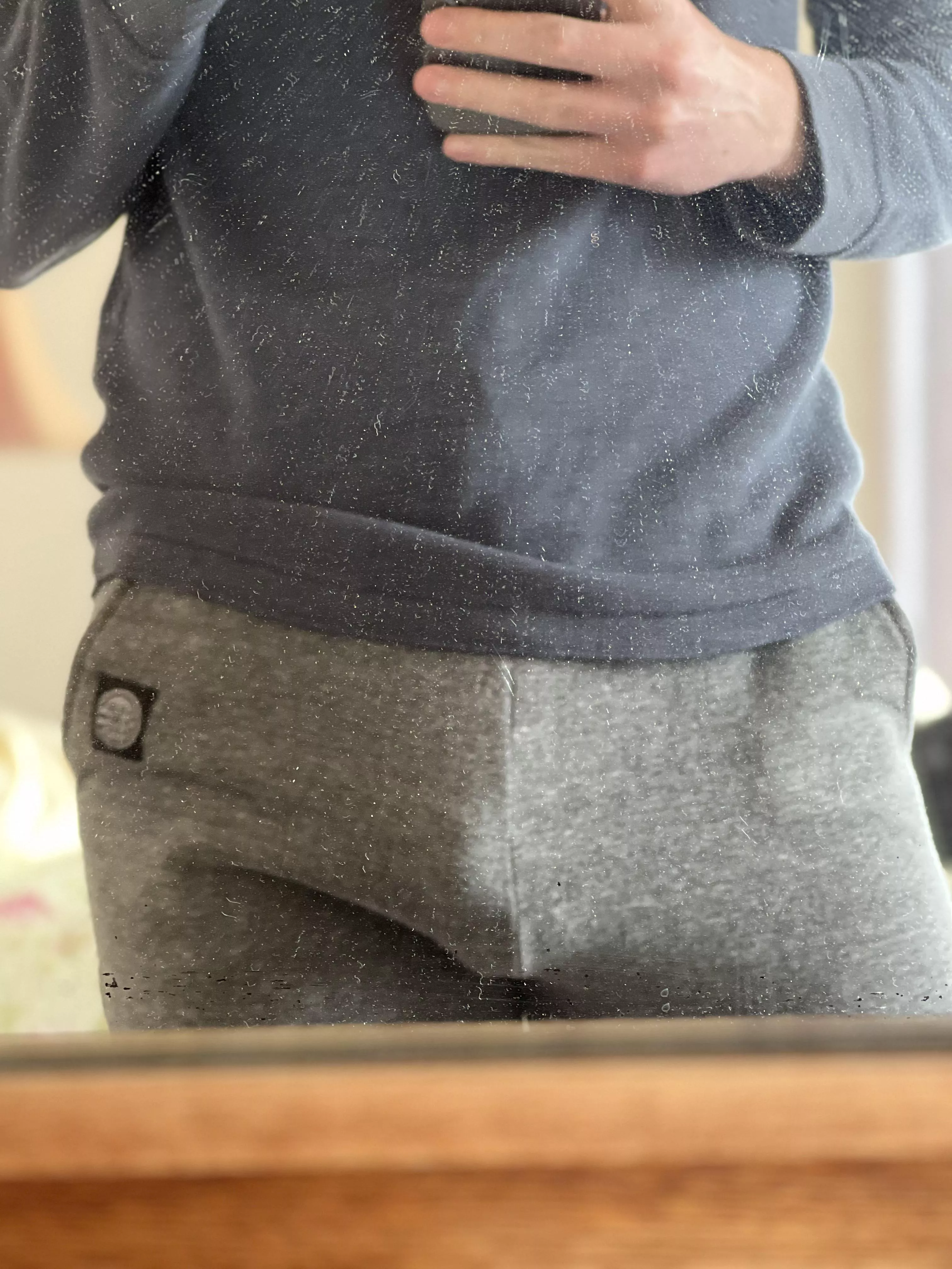 Grey sweatpants always hit