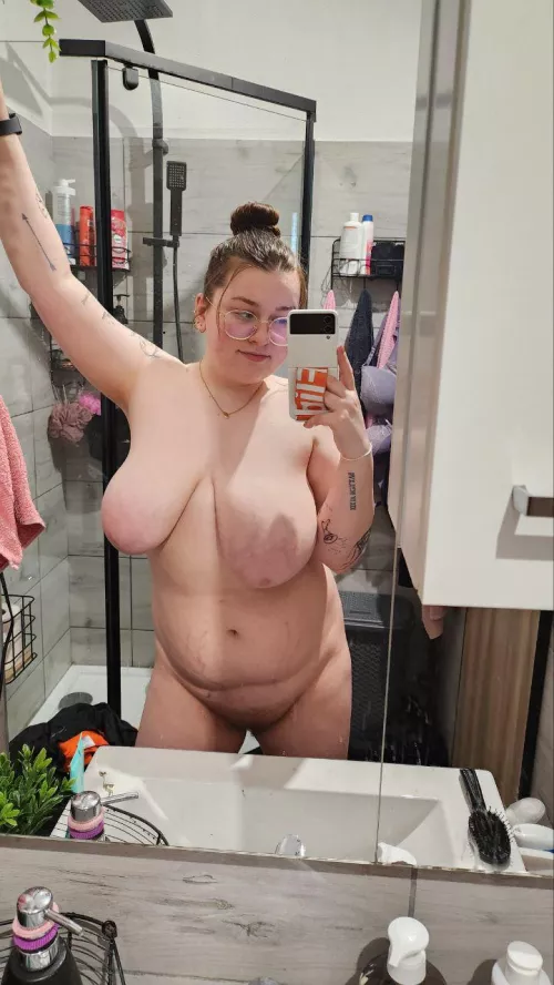 Hold your breath I am going to put them on your face now