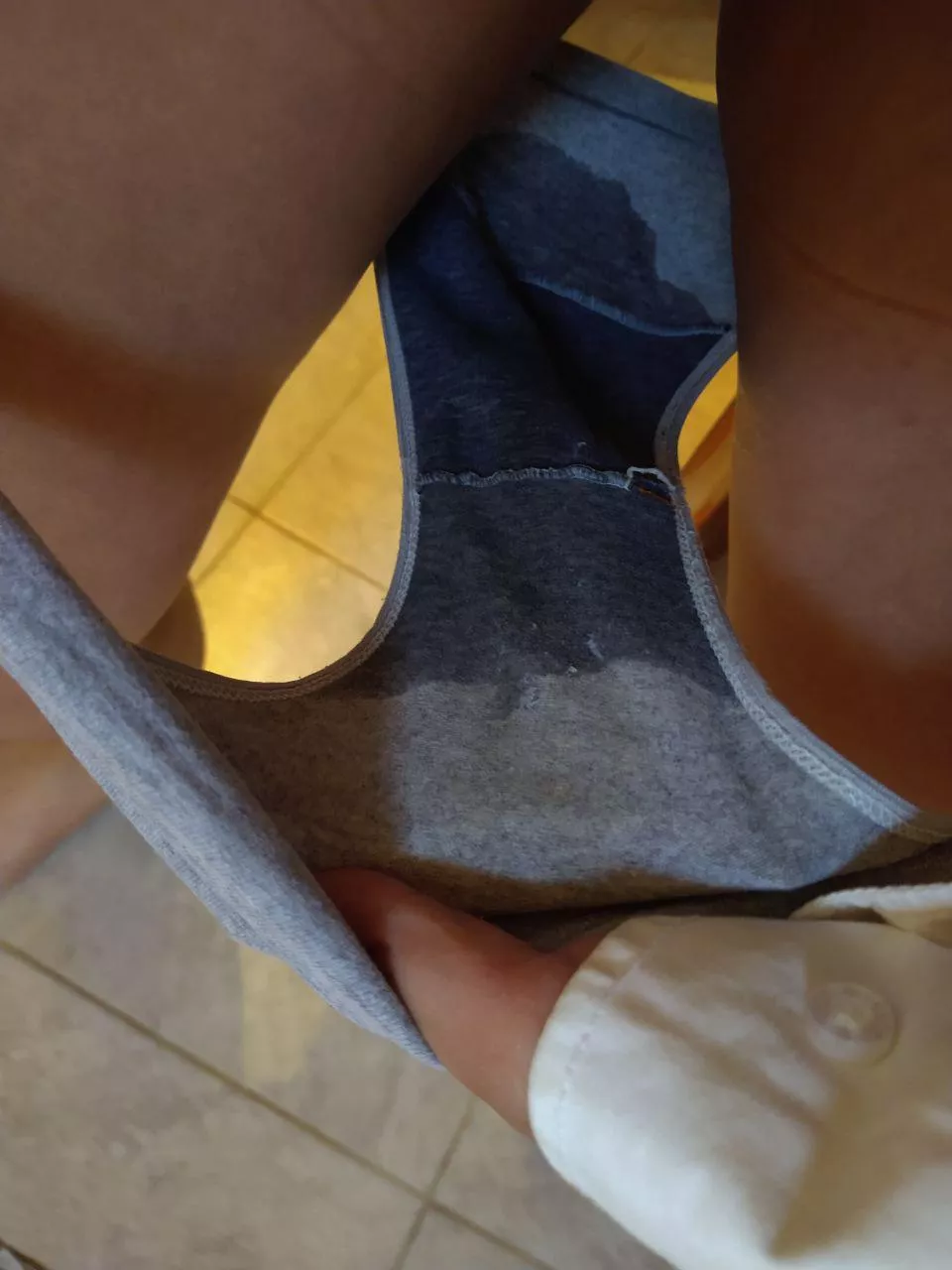 I couldn't hold it and I peed in my panties, it was so pleasurable.