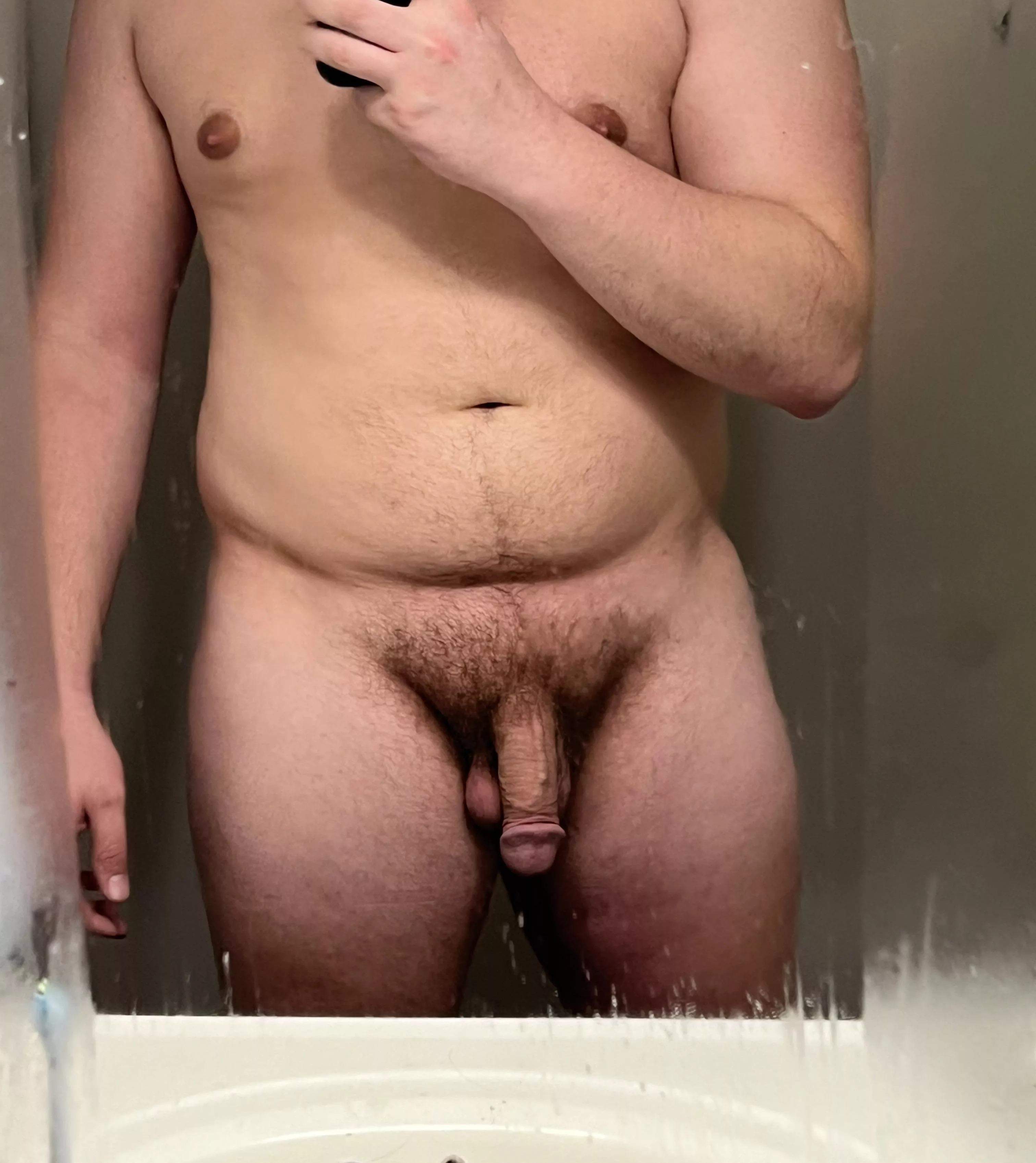 I love having a big softie, especially in the locker rooms. Such a good feeling.