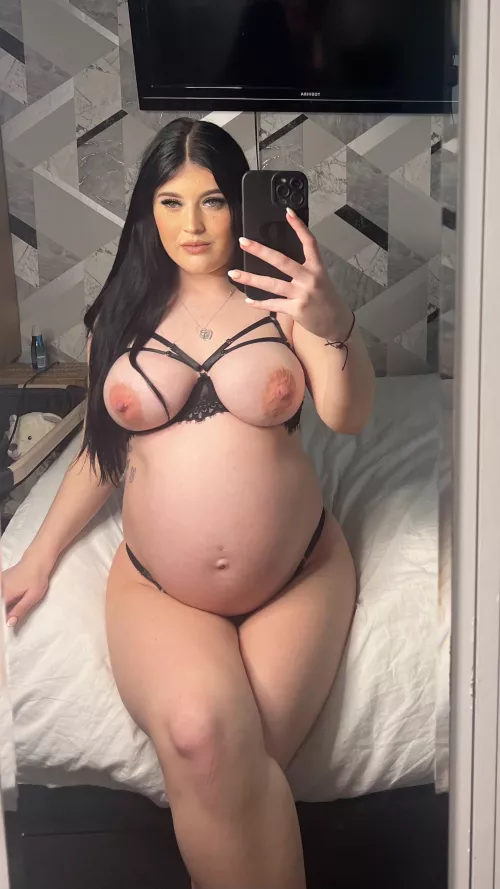 Is there a limit on how far pregnant I am for you to stop fucking me ?