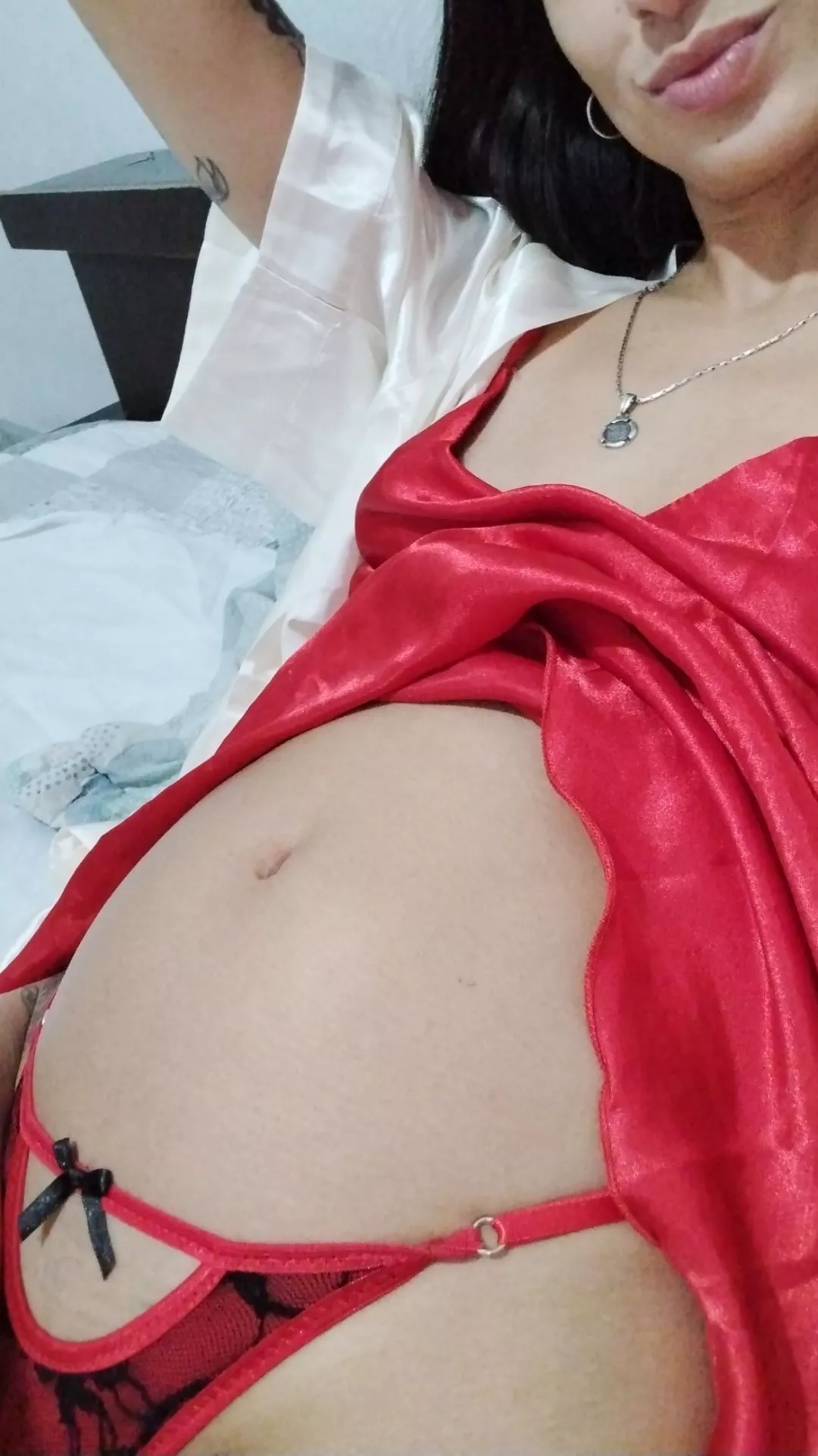 Lying down after dinner. Of course, there was dessert 😌😉