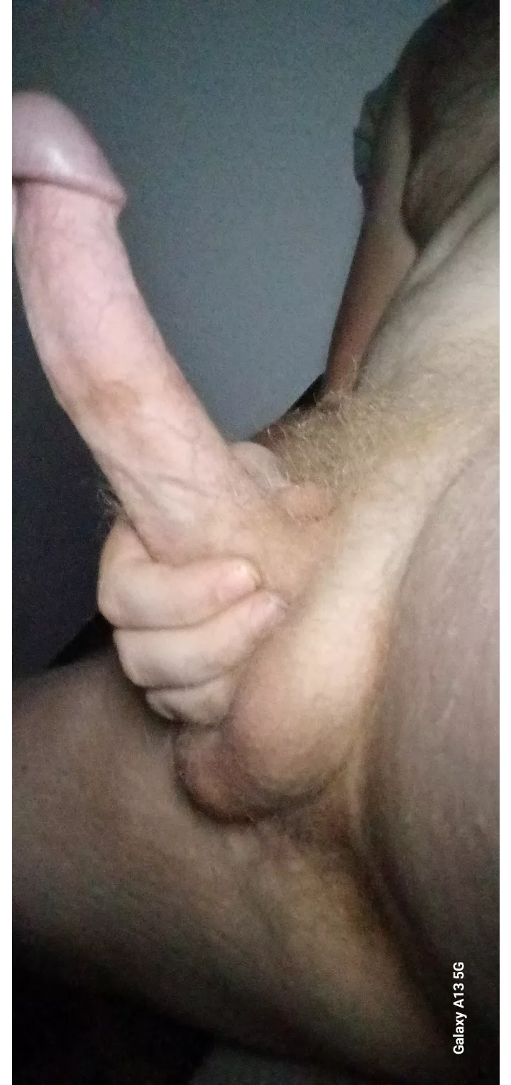 No hiding this big beauty behind a foreskin 
